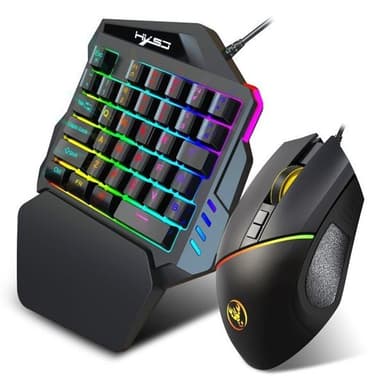 HXSJ V100 + A876 Tangentbord og mus for gaming - Elkjøp | Elkjøp