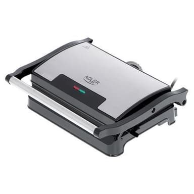 Adler elektrisk grill AD 3052 bord, 1200 W, rustfritt stål, non-stick grillplater