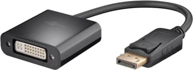 DisplayPort/DVI-D adapterkabel 1.2, nikkelbelagt