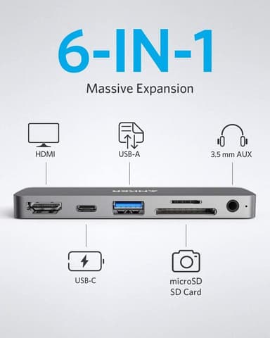 Anker PowerExpand 6-i-1 USB-C hub