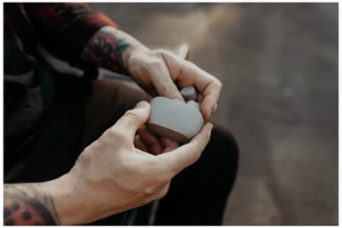 JBL Wave 100 helt trådløse in-ear hodetelefoner (sølv)