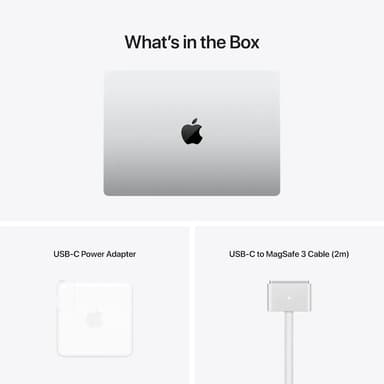 MacBook Pro 14 M1 Max 2021 CTO/32/1000GB (sølv)