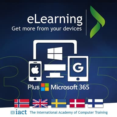 Online e-læring for Microsoft 365, Windows, Apple og Google (12 mnd.)