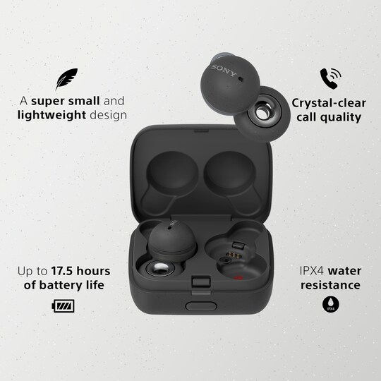 Sony LinkBuds helt trådløse in-ear hodetelefoner (grå)
