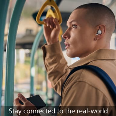 Sony LinkBuds helt trådløse in-ear hodetelefoner (hvit)