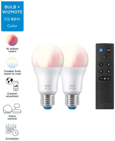 WiZ LED startpakke E27 8W 929002451201