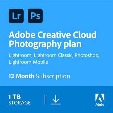 Adobe Creative Cloud Photography (1 TB lagring) - 1-års abonnement