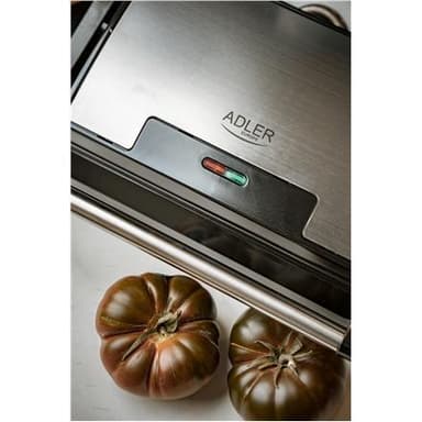 Adler elektrisk grill AD 3052 bord, 1200 W, rustfritt stål, non-stick grillplater