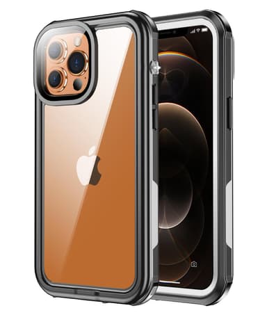 INF iPhone 13 Pro Max vanntett deksel med stropp Gjennomsiktig