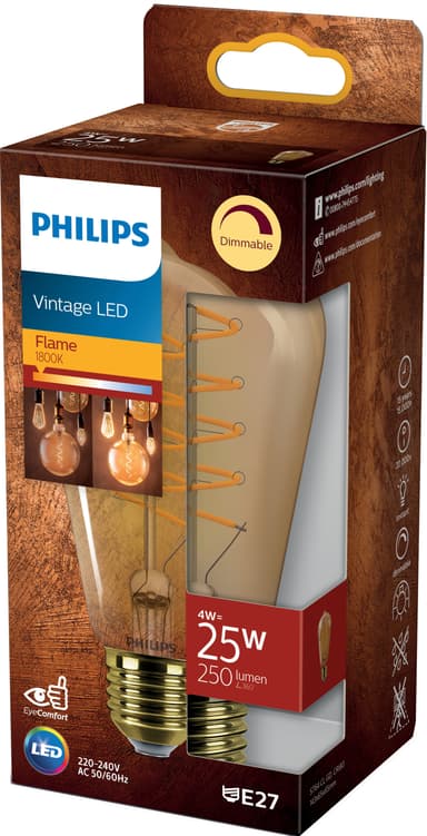 Philips LED pære 4W E27