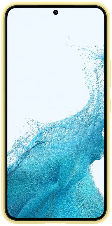 Samsung S22 silikondeksel (gul)