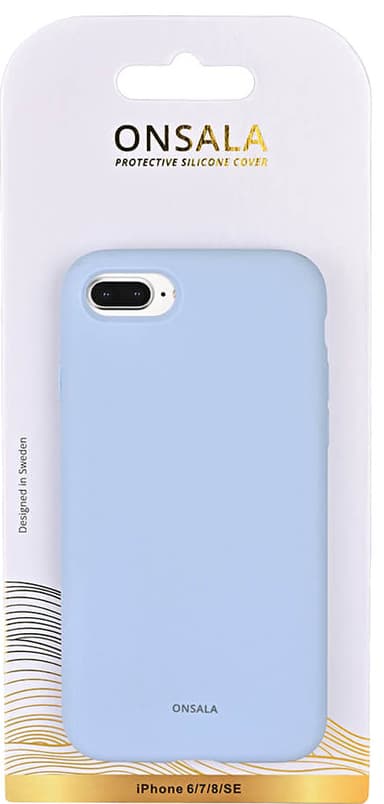 Onsala iPhone 6/7/8/SE Gen. 3 silikondeksel (lyseblå)