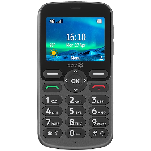 Doro 5861 mobiltelefon (graphite)