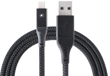 apias Smart USB til USB-C ladekabel 2 m (sort)