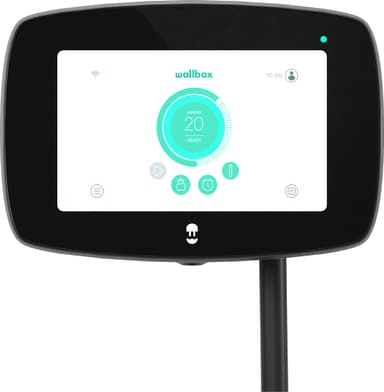Wallbox Commander 2 elbillader 5 m type 1 (sort)