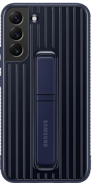Samsung S22 Plus beskyttende stativdeksel (blå)