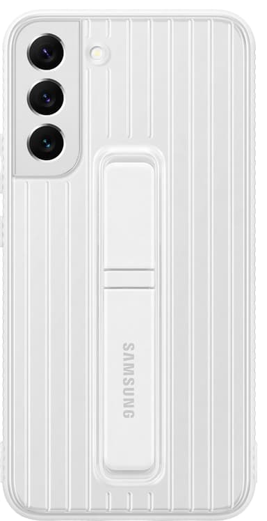 Samsung S22 Plus beskyttende stativdeksel (hvit)
