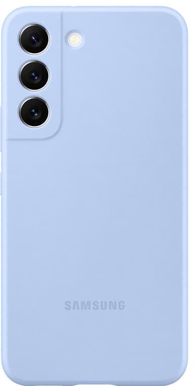 Samsung S22 silikondeksel (himmelblå)