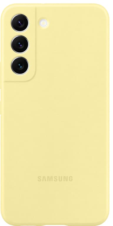 Samsung S22 silikondeksel (gul)