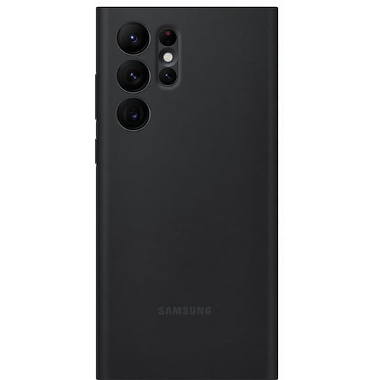 Samsung Clear View Galaxy S22 Ultra deksel (sort)