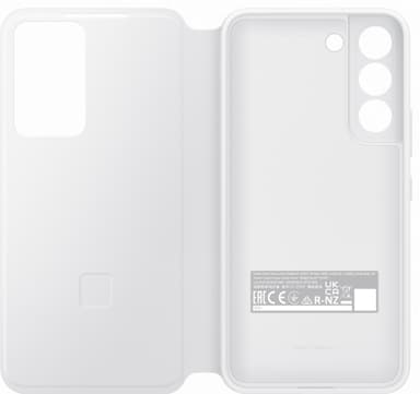 Samsung Clear View Galaxy S22 deksel (hvit)