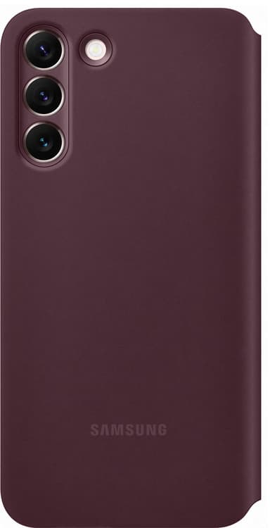 Samsung Clear View Galaxy S22 Plus deksel (burgunder)