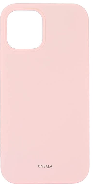 Onsala iPhone 12/12 Pro silikondeksel (chalk pink)