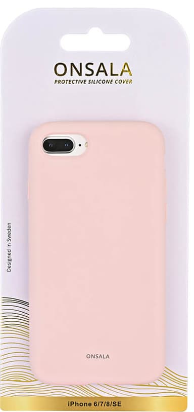 Onsala iPhone 6/7/8/SE Gen. 3 silikondeksel (chalk pink)