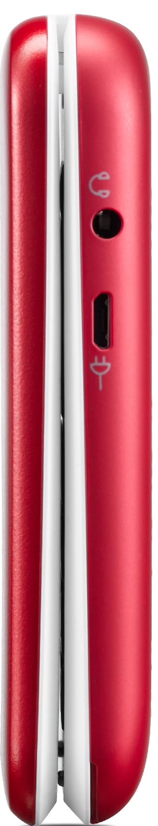 Doro 6821 mobiltelefon (rød/hvit)