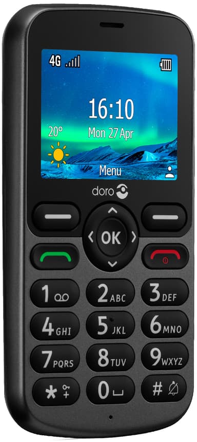 Doro 5861 mobiltelefon (graphite)