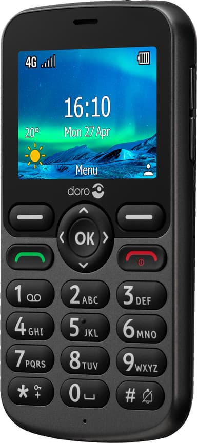 Doro 5861 mobiltelefon (graphite)