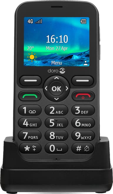Doro 5861 mobiltelefon (graphite)