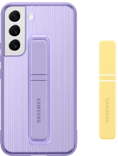 Samsung S22 beskyttende stativdeksel (lavender)