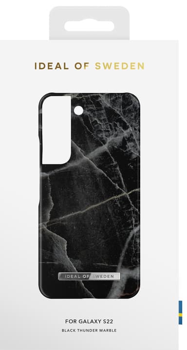 iDeal fashiondeksel til Samsung Galaxy S22 (black  thunder marble)