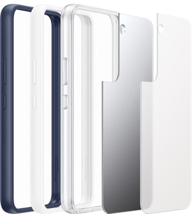 Samsung S22 rammedeksel (hvit)