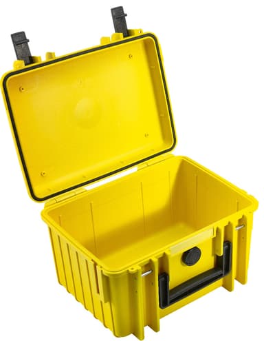 B&W Type 2000 utendørs kameraboks (gul)