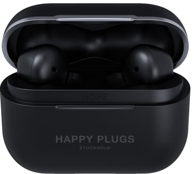 Happy Plugs Hope helt trådløse in-ear hodetelefoner (sort)