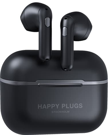 Happy Plugs Hope helt trådløse in-ear hodetelefoner (sort)