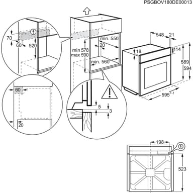 Electrolux stekeovn COP500X