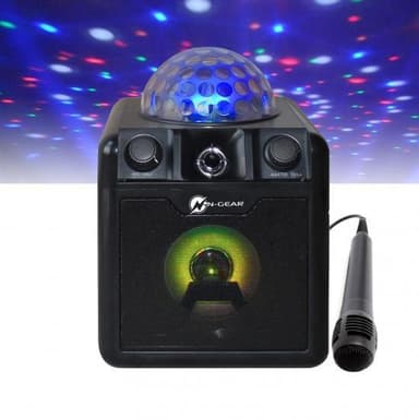 N-Gear Bærbar Bluetooth og Disco Karaoke Høyttaler Disco Block 410 50 W, Bærbar, Trådløs tilkobling, Svart, Bluetooth