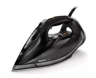Philips Azur GC4908/80 Dampstrykejern, 3000 W, Vanntankkapasitet 300 ml, Kontinuerlig damp 55 g/min, Dampforsterkningseffekt 250 g/min, Svart