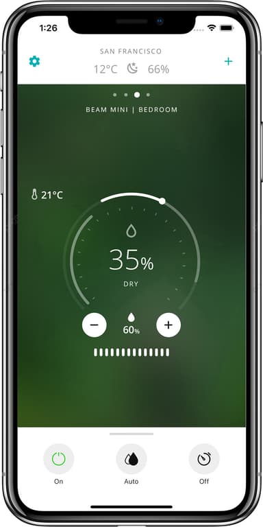 Duux Beam Mini Smart 2 luftfukter DXHU12 (sort)