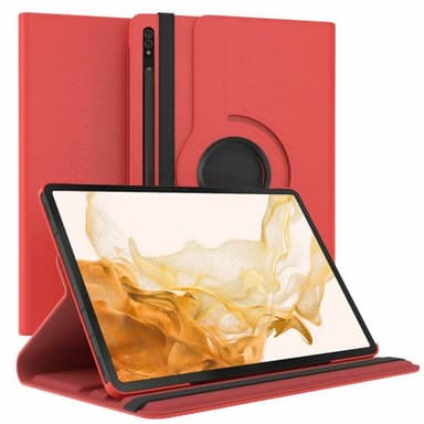 360° roterbar deksel Samsung Galaxy Tab S8 11.0 - Rød