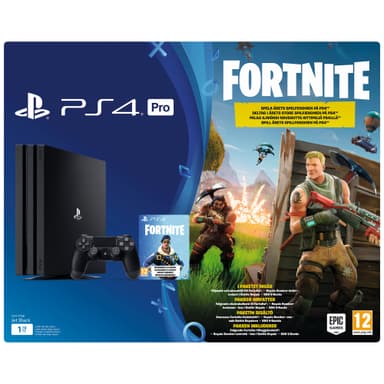 PlayStation 4 Pro 1 TB + Fortnite spillpakke