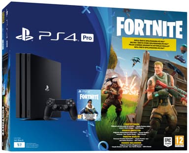 PlayStation 4 Pro 1 TB + Fortnite spillpakke