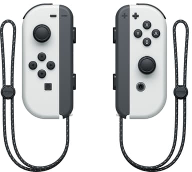 Nintendo Switch OLED gamingkonsoll med hvite Joy-Con-kontroller EU