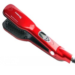 Cenocco Beauty CC-9014: Dampbørste, Steam Straightener, Curly Hair Solution Rød