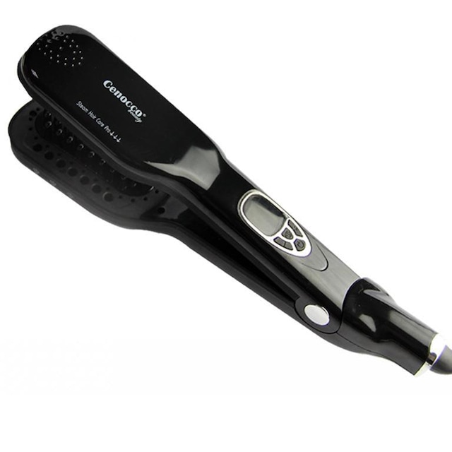 Cenocco Beauty CC-9014: Dampbørste, Steam Straightener, Curly Hair Solution Black