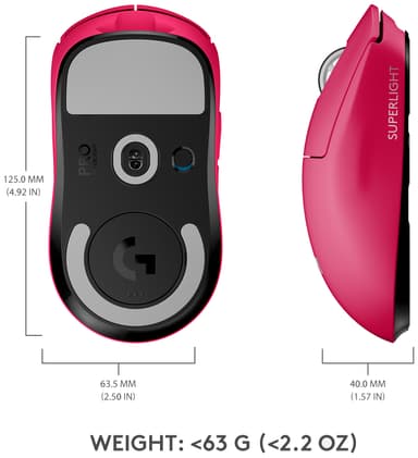 Logitech G Pro X Superlight trådløs gamingmus