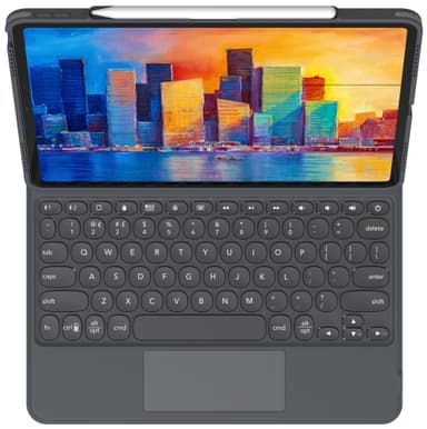 Zagg Pro Keys tastaturdeksel med trackpad til iPad Pro 12.9" (charcoal)